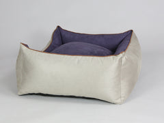 Selbourne Orthopaedic Walled Dog Bed - Taupe / Grape, Large